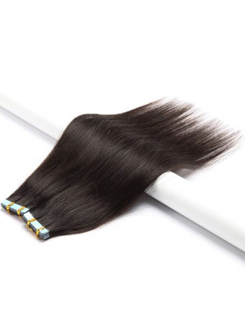 Long Straight Human Hair Extension #2 Dark Brown 20inch
