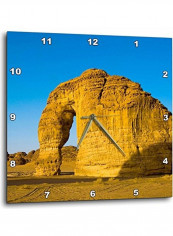 Elephant Rock In The Desert Wall Clock Multicolour 13x13inch