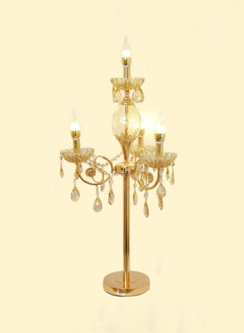 Four Lights Table Lamp Copper 43 x 82centimeter