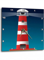 Lighthouse Wall Clock Multicolour 13x13inch reviews Lighthouse Wall Clock Multicolour 13x13inch