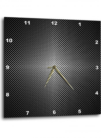 Wall Clock White/Black 13x13inch