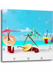Beach Wall Clock Multicolour 13x13inch reviews Beach Wall Clock Multicolour 13x13inch