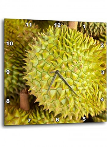 Durio Zibethinus Wall Clock Multicolour 13x13inch