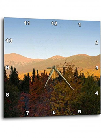 Mt Washington Wall Clock Multicolour 13x13inch