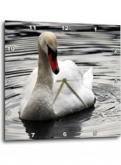 Duck Printed Analog Wall Clock Multicolour 13x13x0.1inch