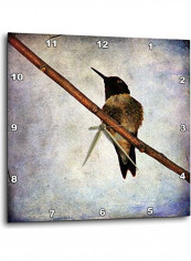 Hummingbird Printed Wall Clock Multicolour 13 x 13inch