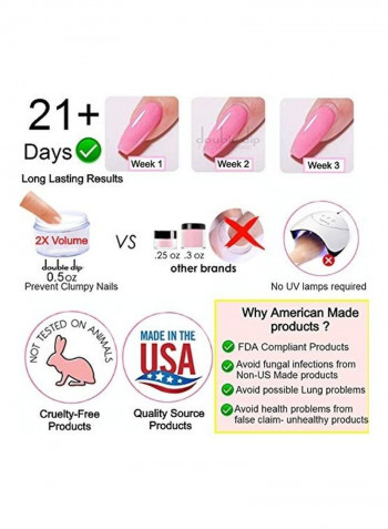 12-Pastel Colour Natural Dry Nail Art متعدد الألوان