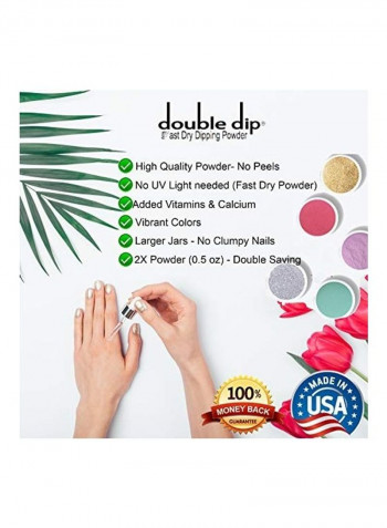 12-Pastel Colour Natural Dry Nail Art متعدد الألوان