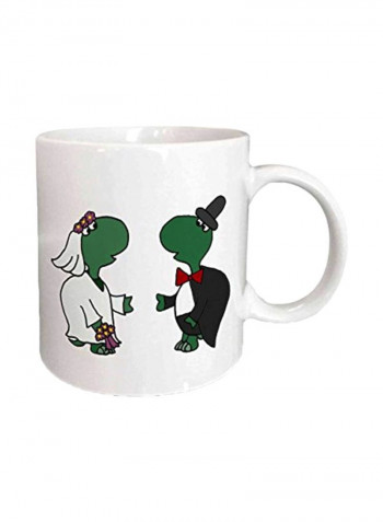 Funny Wedding Printed Mug White/Green 4x3x3.8inch