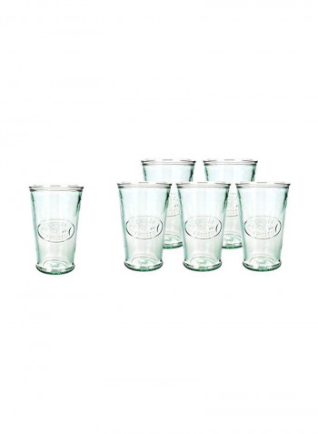6-Piece Glass Set Clear 11ounce