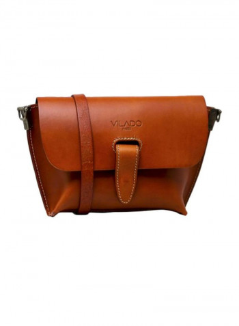 Leather Crossbody Bag Brown