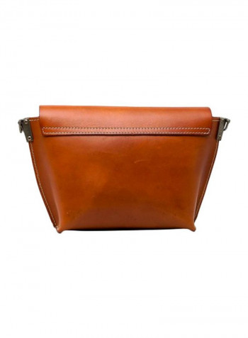 Leather Crossbody Bag Brown