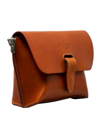 Leather Crossbody Bag Brown