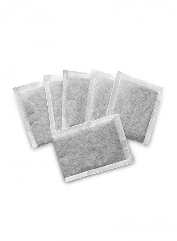 6-Piece Replacement Carbon Post Filter Bag White 3.1x3x4.8inch