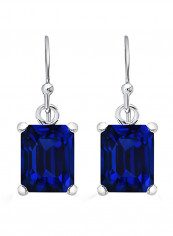925 Sterling Silver Emerald Studded Studs Earrings