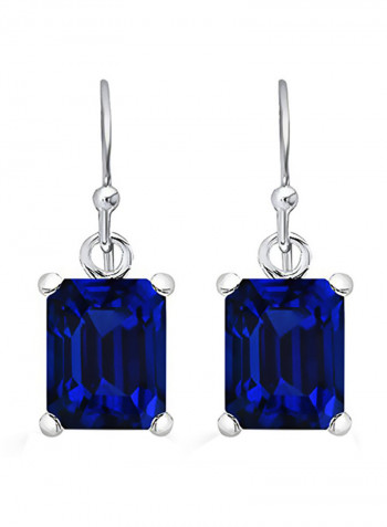 925 Sterling Silver Emerald Studded Studs Earrings