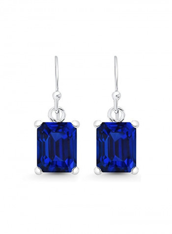 925 Sterling Silver Emerald Studded Studs Earrings