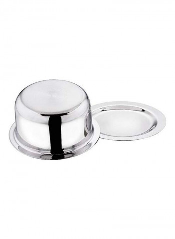 Triply Stainless Steel Tope With Lid Silver 24cm