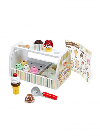 27-Piece Scoop And Serve Ice Cream Counter Set