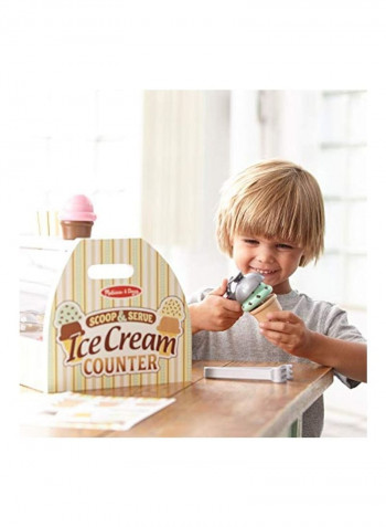 27-Piece Scoop And Serve Ice Cream Counter Set