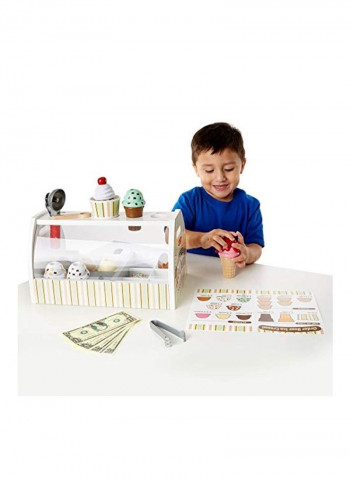 27-Piece Scoop And Serve Ice Cream Counter Set