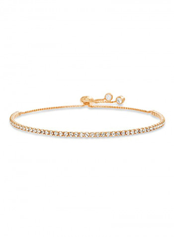 Crystal Studded Metal Bracelet