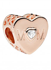 Mother Heart Charm Beads For Bracelet