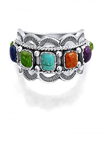 925 Sterling Silver Studded Ring