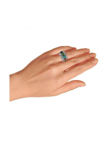 925 Sterling Silver Studded Ring