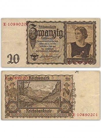 2 Nazi Bank Notes