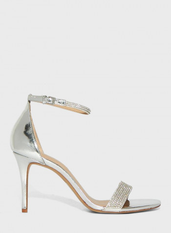 Alodien High Heeled Sandals Silver
