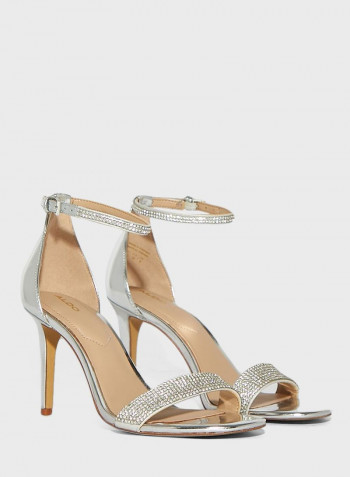 Alodien High Heeled Sandals Silver