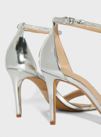 Alodien High Heeled Sandals Silver