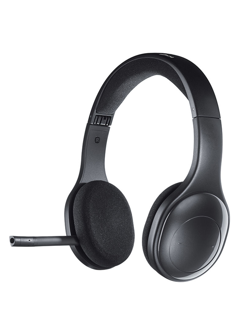 H800 Wireless Bluetooth Headset With Noise-Cancelling Mic Black