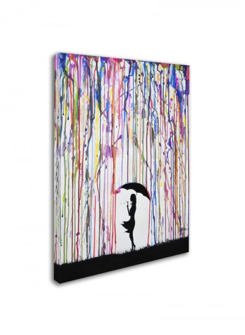 Perfect Peony Canvas Wall Art White 24 x 32inch