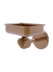 Satellite Orbit Two Collection Wall Mounted Soap Dish Brown 4.5x3.5x3inch