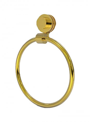 Venus Collection Brass Towel Ring Gold 6x6x7.5inch