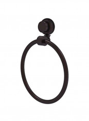 Venus Collection Twist Accent Towel Ring Black 6x6x7.5inch