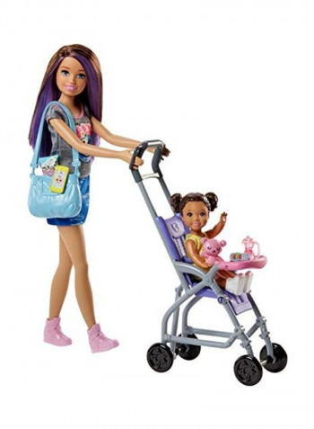 Babysitting Play Set with Skipper Doll 2 x 13inch