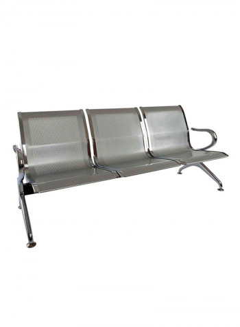 Cosmos JX 3 Seater Bench Silver 169x53x43centimeter