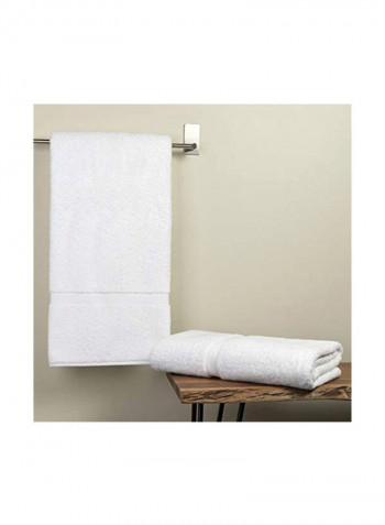2-Piece Cotton Bath Sheet White 39x60inch