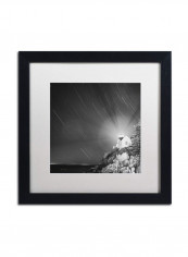 Bass Harbor Sky Wall Art Black/White 16 x 16inch