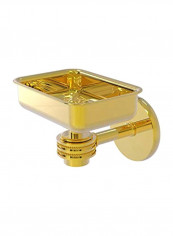 Orbit One Collection Wall Mounted Dotted Accents Soap Dish Gold