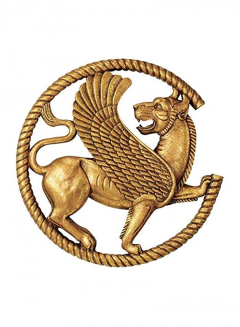 Resin Griffin Wall Sculpture Gold 12inch