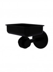 Satellite Orbit Two Collection Soap Dish Black 4.5x3.5x3inch
