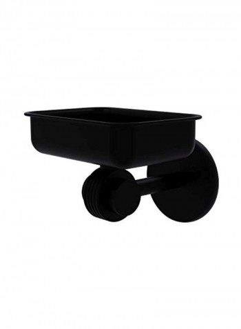 Satellite Orbit Two Collection Soap Dish Black 4.5x3.5x3inch