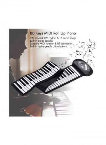 88-Keys Silicone Roll Up Electronic Keyboard