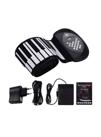 88-Keys Silicone Roll Up Electronic Keyboard