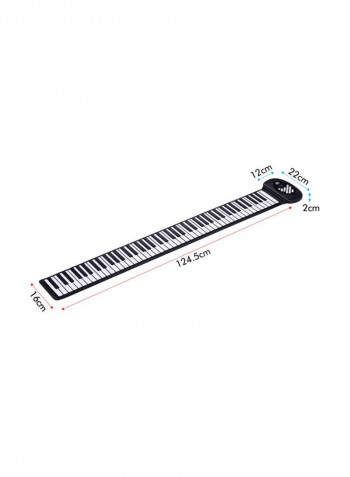 88-Keys Silicone Roll Up Electronic Keyboard