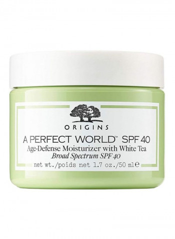 A Perfect World Age-Defense Moisturizer With White Tea SPF 40 50ml